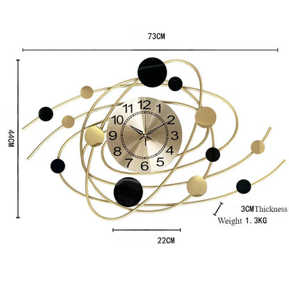 Wall Clock 6.6 Inches Luxury Living Room Modern Wall Clocks Aesthetic Elegant Stylish Kitchen Clock Big Size Decoration Home RELUX.STORE
