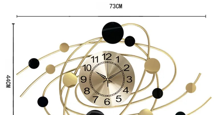 Wall Clock 6.6 Inches Luxury Living Room Modern Wall Clocks Aesthetic Elegant Stylish Kitchen Clock Big Size Decoration Home RELUX.STORE