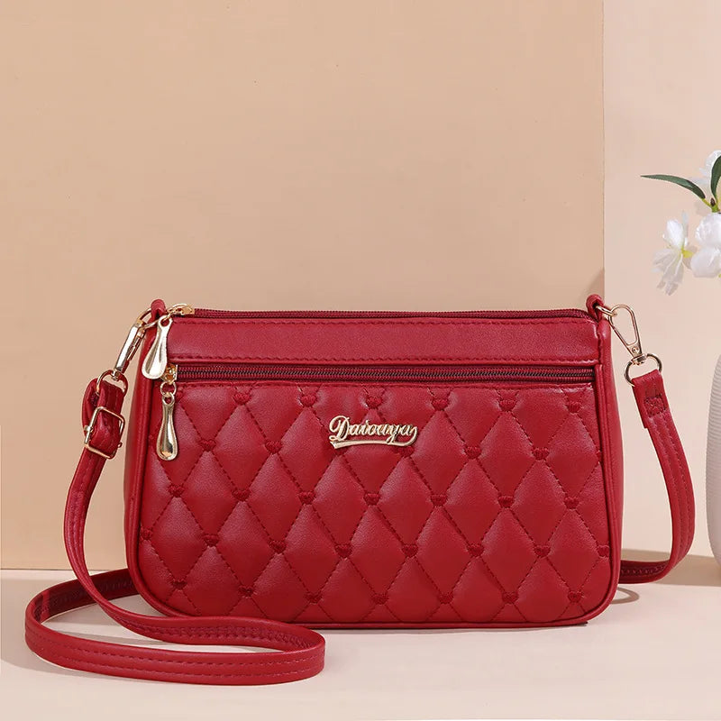 Embroidery Messenger Bags Women Leather Handbags Bags for Women Sac a Main Ladies hair ball Hand Bag RELUX.STORE