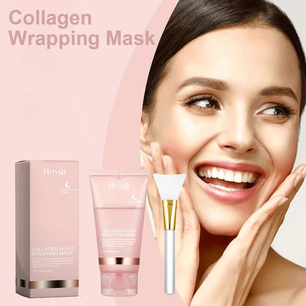 75/150ML Collagen Peel Off Face Mask Deeply Hydrating Moisturizing Night Wrapping Mask Cream Firming Skin Peel-off Facial Mask RELUX.STORE