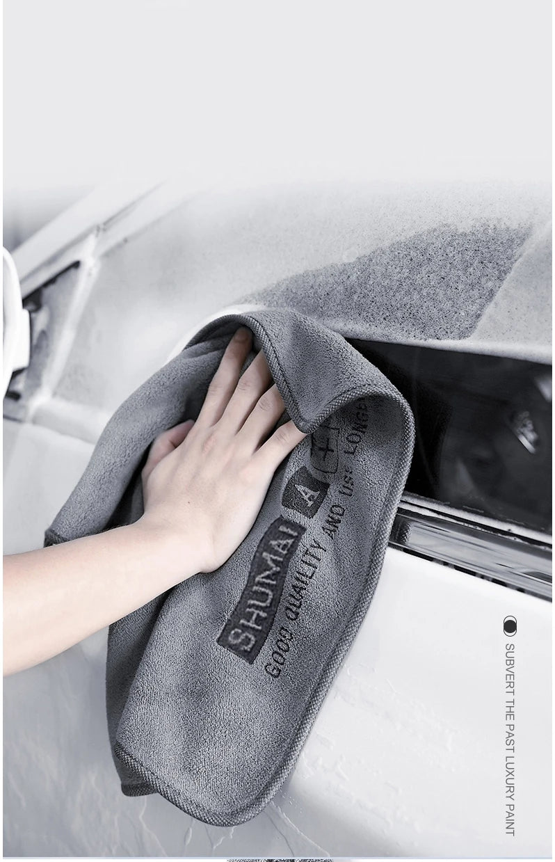 High-end Microfiber Auto Wash Towel Car Cleaning Drying Cloth Hemming Car Care Cloth Detailing Car Wash Towel