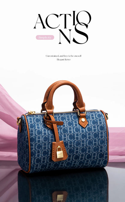 Women's Shoulder Bag 2025 New Cowboy Splicing Pillow Bag, Casual Party Women's Handbag RELUX.STORE