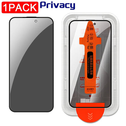 1/2/3Pcs Dust Free Installation Privacy Screen Protector for IPhone 16 17 Pro Max Plus 17 Air Anti-spy / HD Clear Tempered Glass RELUX.STORE