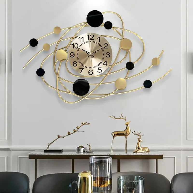 Wall Clock 6.6 Inches Luxury Living Room Modern Wall Clocks Aesthetic Elegant Stylish Kitchen Clock Big Size Decoration Home RELUX.STORE