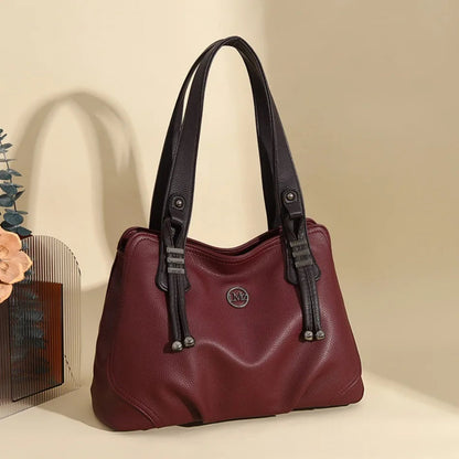 High Quality Soft Leather Handbags for Women Vintage Shoulder Tote Bag Luxury Designer Ladies Large Capacity Top-Handle Bags Sac RELUX.STORE