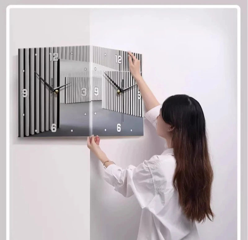 Nordic Wall Clocks Art Decor Led Elegant Wall Clock Modern Luxury Design Aesthetic Electronic Clocks Living Room Decorations