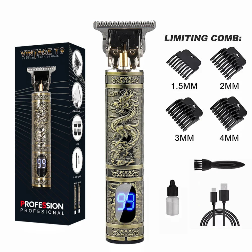 LCD Display T9 Electric Hairber 0Mm Shaver Hair Trimer Home Appliances Travel Barber Razors Shaving Machine for Men Trimmer Man