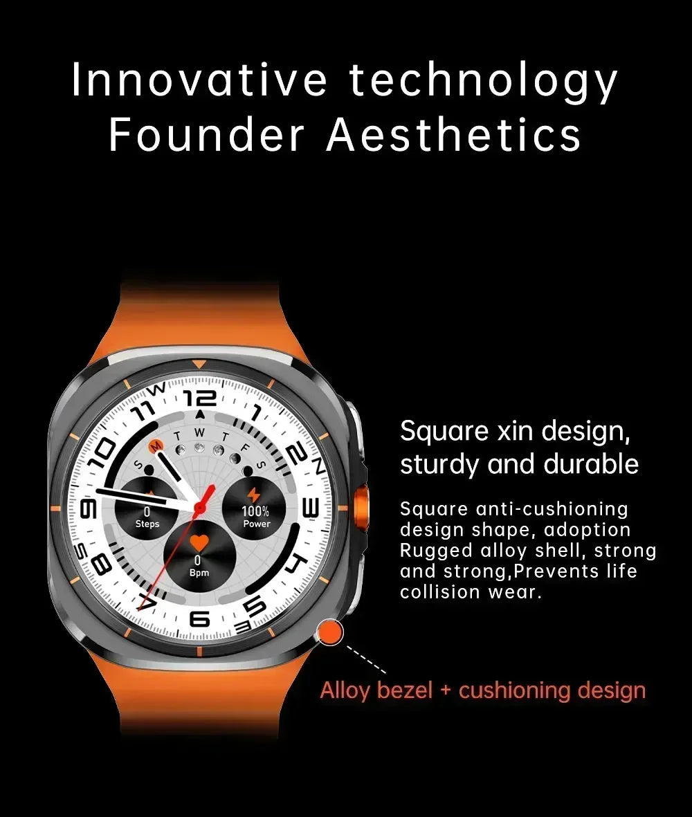 2025 New W7 5G Fitness Smart Watch Full Network GPS NFC Call Information Display Men's Sports Watch Application Download