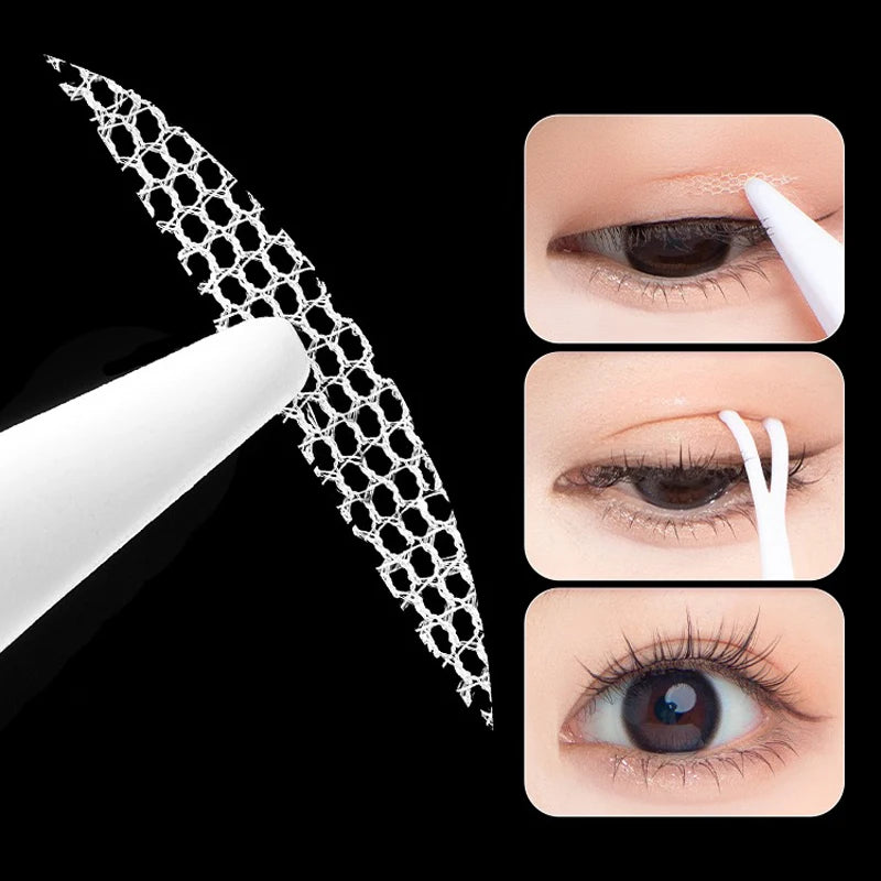 600 Pcs Eye Lift Strips Double Eyelid Tape Clear Gray Eyelid Stripe Big Eyes Invisible Double Fold Eyelid Sticker Makeup Tools RELUX.STORE