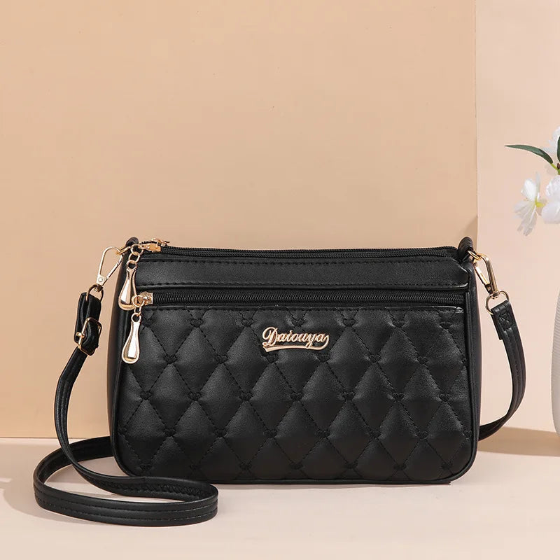Embroidery Messenger Bags Women Leather Handbags Bags for Women Sac a Main Ladies hair ball Hand Bag RELUX.STORE