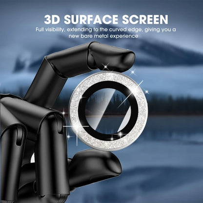 For iPhone 17 Pro Max 17Air 16 Metal Glitter Bling Lens Film HD Glass Camera Protective Cap For iPhone15 Camera Protector Ring RELUX.STORE