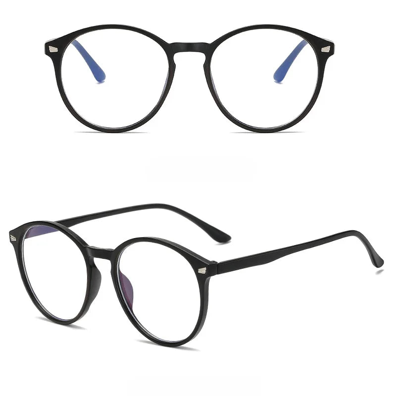 Photochromic Anti Blue Rays Computer Glasses Women Vintage Round Frame Gaming Glasses Men Anti Eyestrain Light Blocking Eyewear RELUX.STORE