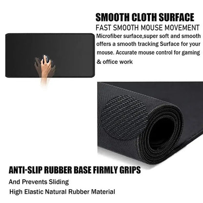 Black map Mouse Pad XXL Office Mousepad Computer Keyboard Pads MouseMat Gamer Soft Office Carpet Table Mat New Desktop Desk Mats