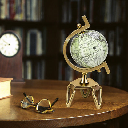 Educational Geographic 5/8/10 Inch World Globe with Triangle Metal Stand