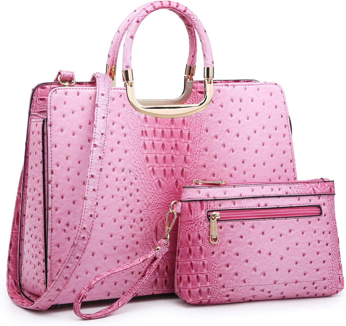 Womens Handbag Top Handle Shoulder Bag Tote Satchel Purse Work Bag with Matching Wallet