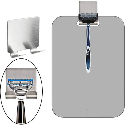 "Acrylic Anti - Fog Bathroom Mirror – Fogless Shower Shaving Mirror with Wall Suction, Travel & Washroom Accessory for Men & Women" - RELUX.STORE