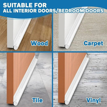 Adjustable Door Bottom Seal Strip Weatherstrip Under Door Draft Stoppers Anti - Cold Windproof Gaps Blocker House Acoustic Foam - RELUX.STORE