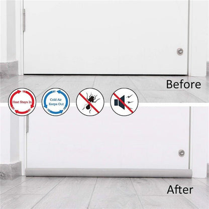 Adjustable Door Bottom Seal Strip Weatherstrip Under Door Draft Stoppers Anti - Cold Windproof Gaps Blocker House Acoustic Foam - RELUX.STORE