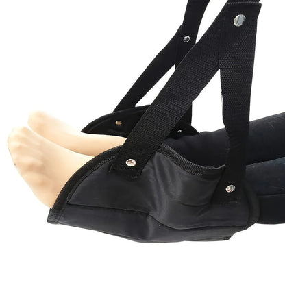 “Adjustable Travel Foot Hammock – Portable Leg Rest for Airplane, Car, Office, and Home, Comfortable Hanging Foot Support Pads” - RELUX.STORE