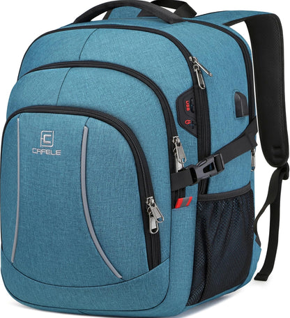 Backpack,17.3In Durable Travel Laptop Backpack, College Backpack,Rfid anti Theft Pocket Big Business Computer Bag,Water Resistant School Bookbag for Teens Men Women,Gifts Grey