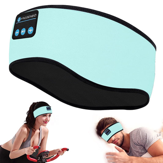Sleep Headphones Headband – Wireless Bluetooth Music Headband with Ultra-Thin HD Stereo Speakers | Sports Headphones for Running, Yoga, Meditation & Side Sleepers