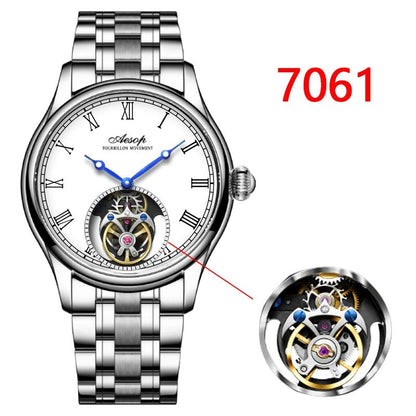 Aesop Real Flying Tourbillon Movement Mechanical Watches Luxury Watch for Men Skeleton Tourbillon Watch Sapphire Official StoreS - RELUX.STORE