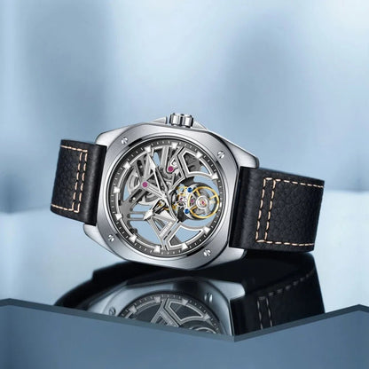 AESOP Tourbillon Watches For Men Mechanical Fashion Watch Waterproof Skeleton Tourbillon Movement Sapphire Mirror Official Store - RELUX.STORE