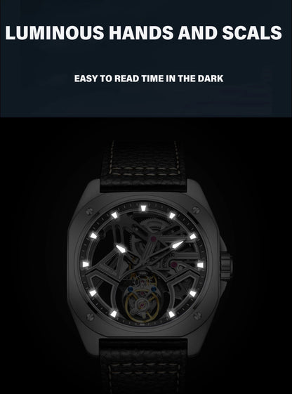 AESOP Tourbillon Watches For Men Mechanical Fashion Watch Waterproof Skeleton Tourbillon Movement Sapphire Mirror Official Store - RELUX.STORE