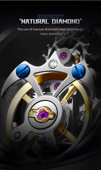 AESOP Tourbillon Watches For Men Mechanical Fashion Watch Waterproof Skeleton Tourbillon Movement Sapphire Mirror Official Store - RELUX.STORE