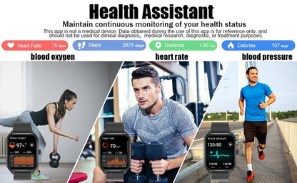 AI Voice Assistant Smart Watch for Men Women, 1.96'' HD Screen Activity Trackers with 100+Sports/ Sleep/ Heart Rate Monitor - RELUX.STORE