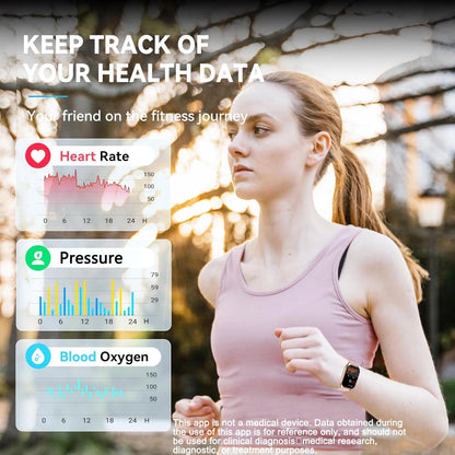 AI Voice Assistant Smart Watch for Men Women, 1.96'' HD Screen Activity Trackers with 100+Sports/ Sleep/ Heart Rate Monitor - RELUX.STORE