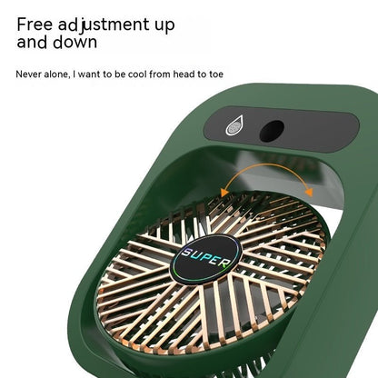 Air Conditioning Fan Desk Misting Fan Air Cooler Cooling USB Rechargeable Humidifier Portable Spray Fan With 3 Wind Speeds Mist Fan For Home - RELUX.STORE