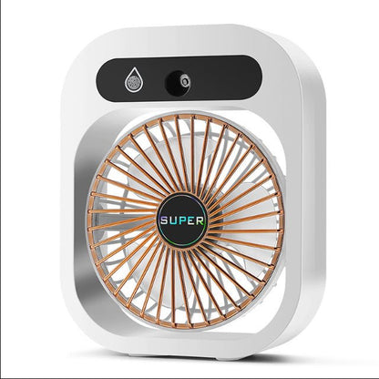 Air Conditioning Fan Desk Misting Fan Air Cooler Cooling USB Rechargeable Humidifier Portable Spray Fan With 3 Wind Speeds Mist Fan For Home - RELUX.STORE