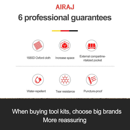 AIRAJ Multifunctional Tool Bags 1680D Oxford Cloth Electrician Bags Waterproof and Wear - Resistant High Capacity Storage Bags - RELUX.STORE