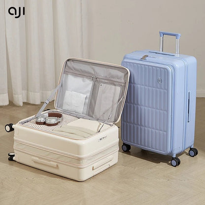 AJI Women Luggage Travel Suitcase Fashions Side Opening Carry On Luggage Expanding Capacity Trolley Case For Men 20 24 26 Inch - RELUX.STOREAJI Women Luggage Travel Suitcase Fashions Side Opening Carry On Luggage Expanding Capacity Trolley Case For Men 20 24 26 Inch