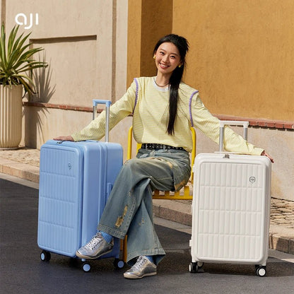 AJI Women Luggage Travel Suitcase Fashions Side Opening Carry On Luggage Expanding Capacity Trolley Case For Men 20 24 26 Inch - RELUX.STOREAJI Women Luggage Travel Suitcase Fashions Side Opening Carry On Luggage Expanding Capacity Trolley Case For Men 20 24 26 Inch
