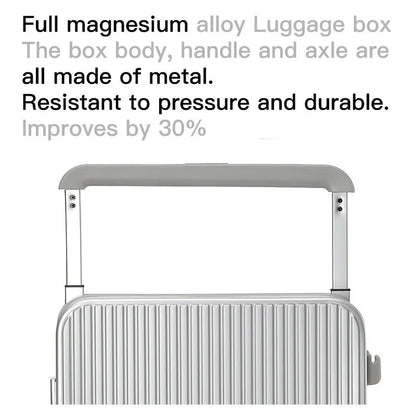 All aluminum magnesium alloy suitcase wide trolley suitcase 20 - inch boarding case 24 - inch metal trolley case password bag - RELUX.STOREAll aluminum magnesium alloy suitcase wide trolley suitcase 20 - inch boarding case 24 - inch metal trolley case password bag