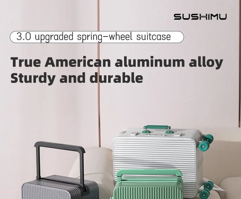 All aluminum magnesium alloy suitcase wide trolley suitcase 20 - inch boarding case 24 - inch metal trolley case password bag - RELUX.STOREAll aluminum magnesium alloy suitcase wide trolley suitcase 20 - inch boarding case 24 - inch metal trolley case password bag