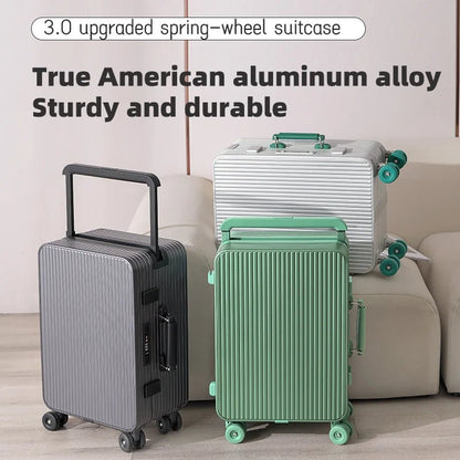 All aluminum magnesium alloy suitcase wide trolley suitcase 20 - inch boarding case 24 - inch metal trolley case password bag - RELUX.STOREAll aluminum magnesium alloy suitcase wide trolley suitcase 20 - inch boarding case 24 - inch metal trolley case password bag