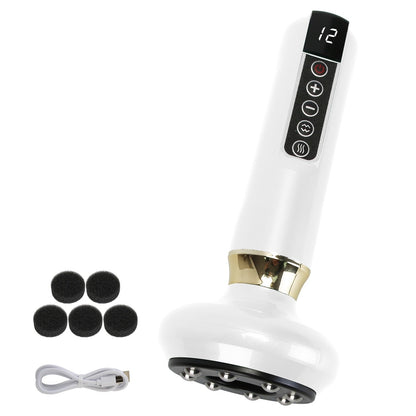 "Anti - Cellulite Handheld Vacuum Massager – Suction Cupping Therapy Device with 12 Suction Modes, Heating & Auto - Off | Body Slimming & Skin Tightening Tool for Abdomen, Thighs, Buttocks & Neck" - RELUX.STORE