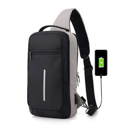 Anti - Theft USB Charging Chest Bag – Men’s Crossbody Shoulder Bag for Travel, Commuting & Everyday Use - RELUX.STORE