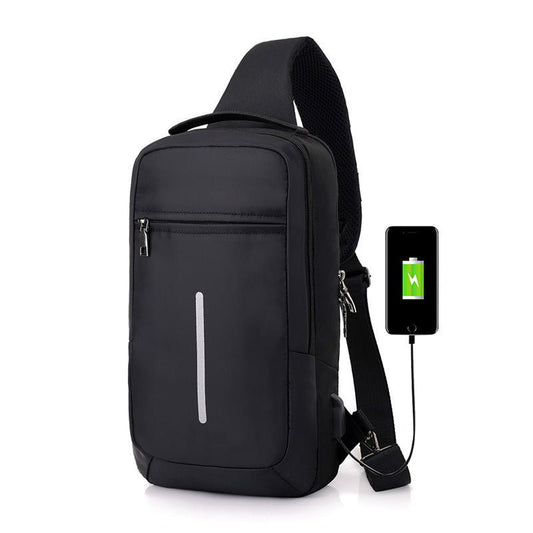 Anti - Theft USB Charging Chest Bag – Men’s Crossbody Shoulder Bag for Travel, Commuting & Everyday Use - RELUX.STORE