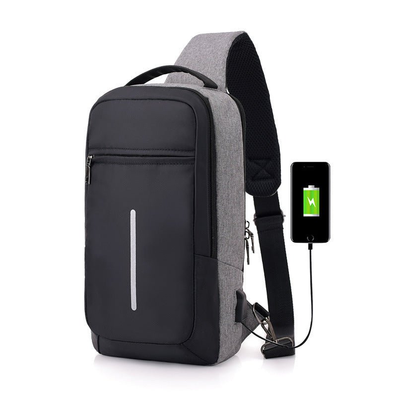 Anti - Theft USB Charging Chest Bag – Men’s Crossbody Shoulder Bag for Travel, Commuting & Everyday Use - RELUX.STORE