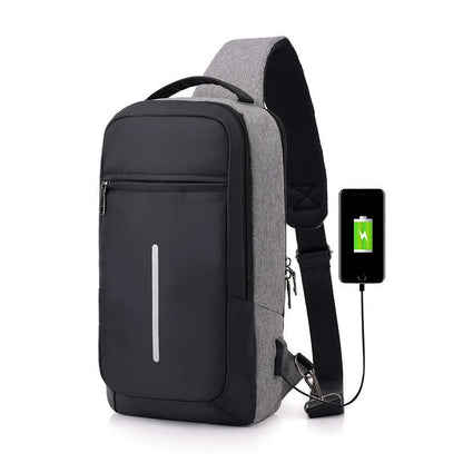Anti - Theft USB Charging Chest Bag – Men’s Crossbody Shoulder Bag for Travel, Commuting & Everyday Use - RELUX.STORE