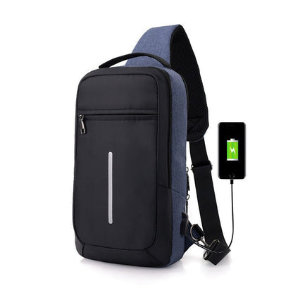 Anti - Theft USB Charging Chest Bag – Men’s Crossbody Shoulder Bag for Travel, Commuting & Everyday Use - RELUX.STORE