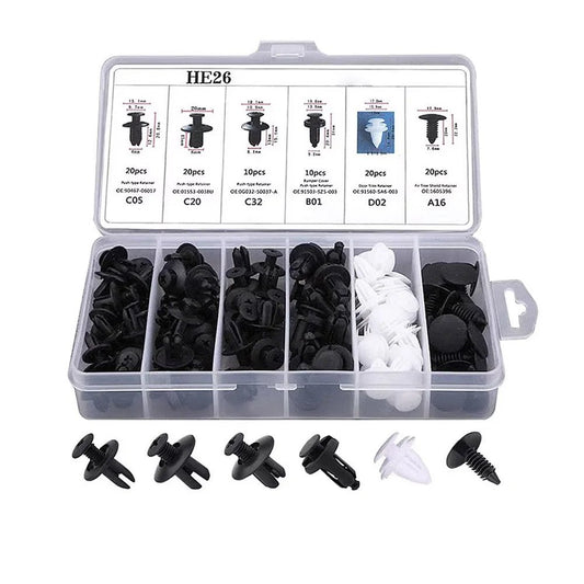 Auto Fastener Clip Mixed Car Body Push Retainer Pin Rivet Bumper Door Trim Panel Fastener Kit Car Clips Box or Bag packaging - RELUX.STORE