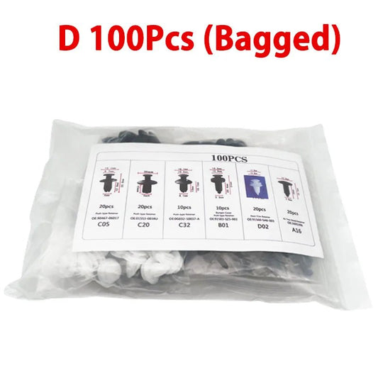 Auto Fastener Clip Mixed Car Body Push Retainer Pin Rivet Bumper Door Trim Panel Fastener Kit Car Clips Box or Bag packaging - RELUX.STORE
