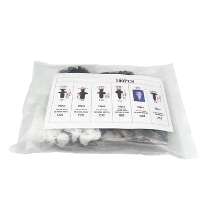 Auto Fastener Clip Mixed Car Body Push Retainer Pin Rivet Bumper Door Trim Panel Fastener Kit Car Clips Box or Bag packaging - RELUX.STORE