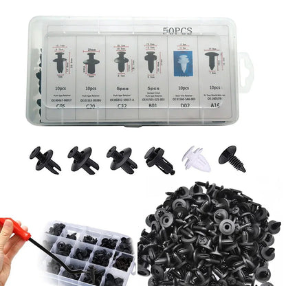 Auto Fastener Clip Mixed Car Body Push Retainer Pin Rivet Bumper Door Trim Panel Fastener Kit Car Clips Box or Bag packaging - RELUX.STORE