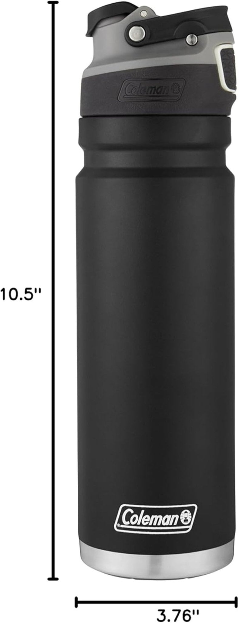 Autoseal Freeflow Stainless Steel Water Bottle – 24oz Black, Leak - Proof, BPA - Free, Insulated for Hot & Cold Drinks - RELUX.STORE